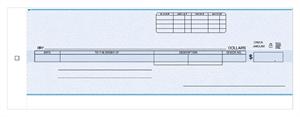 190NC-B Cash Disbursement Center Check 3 1/4 x 9 1/8