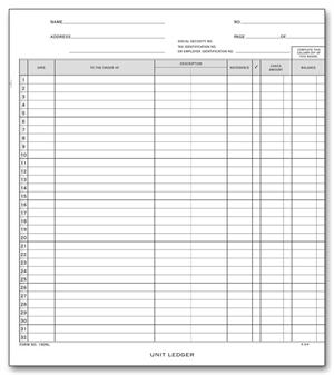 190NL General Disbursement Ledger 9 1/2 X 10 3/4