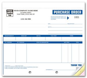 196 High Impact Small Purchase Orders 8 1/2 x 7