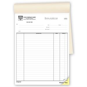 209B Job Invoices Classic Large Booked 8 1/2 x 11