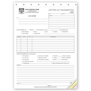 240 Letters of Transmittal Classic 8 1/2 x 11