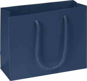 Premium Navy Matte Euro-Shoppers 9 x 3 1/2 x 7