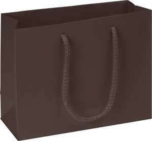 Premium Chocolate Matte Euro-Shoppers 9 x 3 1/2 x 7