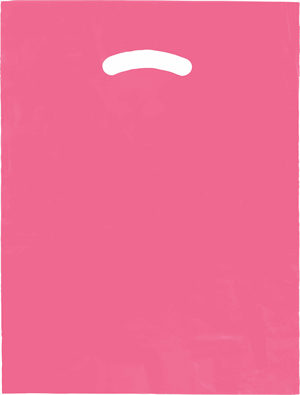 Pink Die-Cut Handle Bag 12 x 15