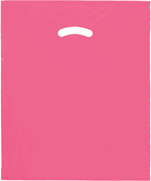 Pink Die-Cut Handle Bag 15 x 18