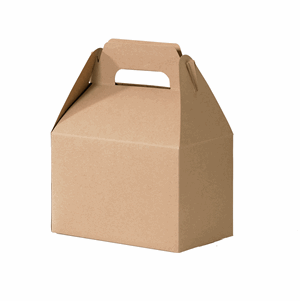 Kraft Brown Cardboard Gable Boxes, 8 x 4 7/8 x 5 1/4