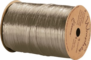 263-2-04 Pearlized Taupe Wraphia Ribbon 1/4