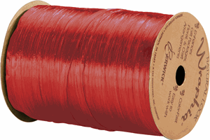 263-2-1 Pearlized Red Wraphia Ribbon 1/4