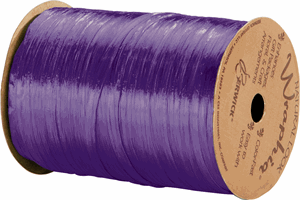 263-2-14 Pearlized Purple Wraphia Ribbon 1/4