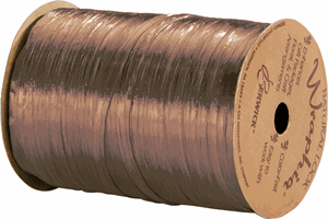 263-2-17 Pearlized Copper Wraphia Ribbon 1/4