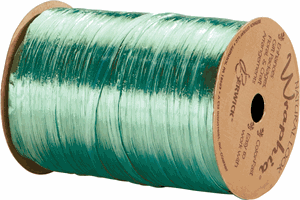 Pearlized Emerald Green Wraphia Ribbon 1/4