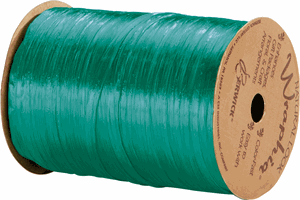 263-2-28 Pearlized Teal Wraphia Ribbon 1/4