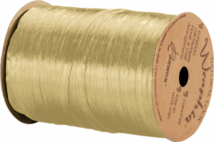 Pearlized Oatmeal Wraphia Ribbon 1/4