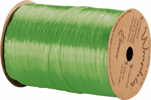 Pearlized Celadon Green Wraphia Ribbon 1/4