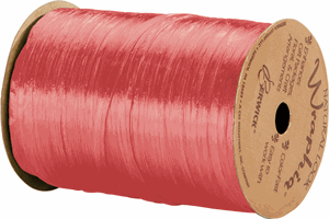 263-2-41 Pearlized Coral Wraphia Ribbon 1/4