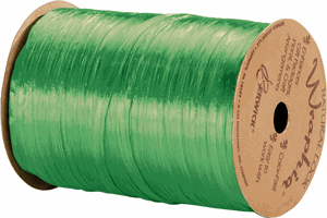 263-2-58 Pearlized Citrus Green Wraphia Ribbon 1/4