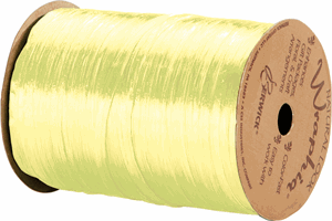 Pearlized Light Yellow Wraphia Ribbon 1/4