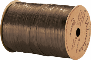 Pearlized Milk Chocolate Brown Wraphia Ribbon 1/4