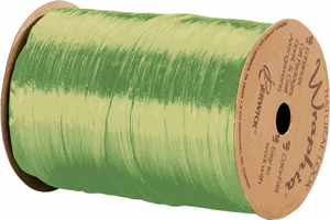 263-2-99 Pearlized Chartreuse Green Wraphia Ribbon 1/4