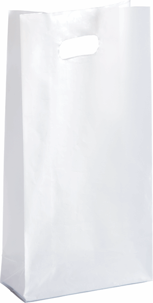 Clear Frosted High Density Merchandise Bags Shoppers 7 3/4