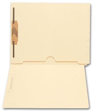 35551 End Tab Full Pocket Manila Folder 11 pt One Fastener 9 1/2 x 12 1/4