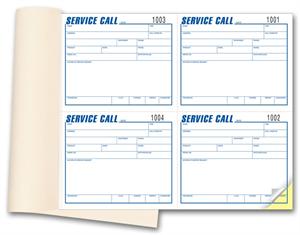 4 Service Call Book 5 x 4 1/4