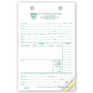 5143 Florist Register Forms Large 5 1/2 x 8 1/2