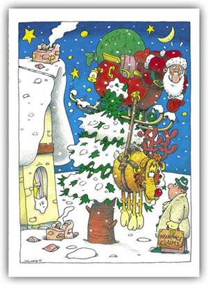 H52029 - N2029 Crash Course Automotive Holiday Cards 5 5/8 x 7 7/8