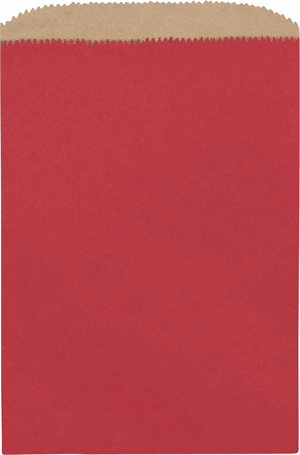 1000 Brick Red Paper Merchandise Bags 6 1/4 x 9 1/4