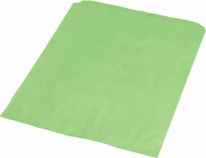 1000 Lime Green Paper Merchandise Bags 6 1/4 x 9 1/4