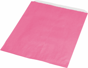 1000 Hot Pink Paper Merchandise Bags 6 1/4 x 9 1/4
