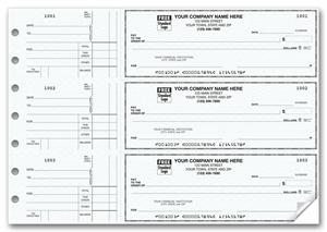 53220N Side Tear Voucher 3 On A Page Business Size Checks 12 15/16 x 9