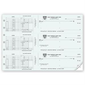 53227N 3 On A Page Payroll Check Works With Window Envelope 12 15/16 x 9