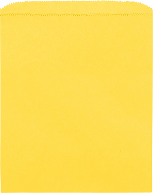 1000 Sunbrite Yellow Paper Merchandise Bags 8 1/2 x 11