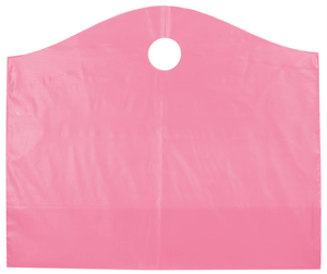 250 Berry Pink Frosted Wave Merchandise Bags 22 x 8 x 18