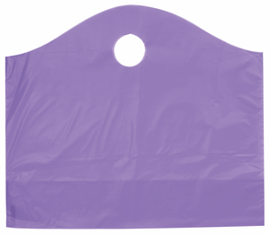 250 Grape Purple Frosted Wave Merchandise Bags 18 x 6 x 15