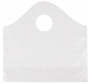 250 Clear Frosted Wave Merchandise Gift Shopping Bags 12 x 4 x 11