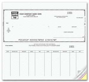 55200N Typewriter Window Voucher Check 8 3/8 x 3 3/8