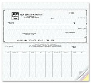 55202N Voucher Draft Set Check 8 3/8 x 3 3/8