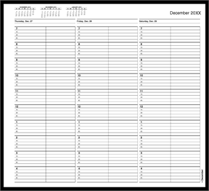 TIME21 TimeScan 2 Column Wirebound Book 15 Minute Interval 7am-5pm 12 x 11