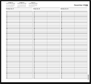 TIME27 TimeScan 2 Column Wirebound Book 10 Minute Interval 7am-7pm 12 x 11