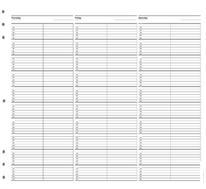 5764 Timescan Undated Appointment Sheets 2 Col 10 Min 12 X 11