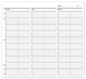 5764 Timescan Undated Appointment Sheets 2 Col 10 Min 12 x 11