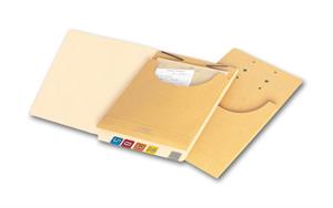 5917 Expandable File Pockets 40lb Kraft 2 Hole Punch 9 x 14