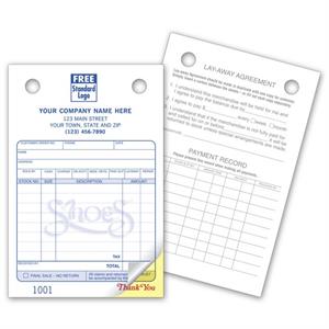 601 Shoe Register Forms Small Classic 4 x 6