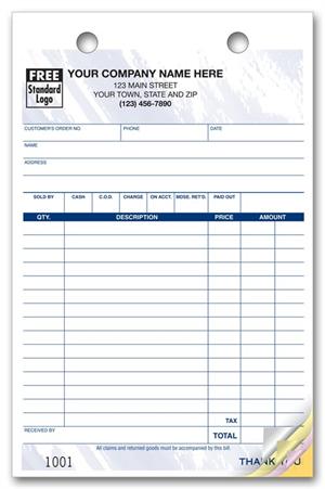 610T Multi Purpose Register Forms Colors Design Large Format 5 1/2 x 8 1/2