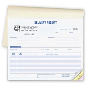 6223 Delivery Receipts Booked 8 1/2 x 7