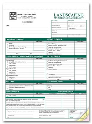 6523 Landscaping Maintenance Agreements 8 1/2 x 11