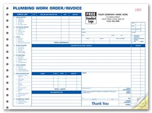 6535 Plumbing Work Orders Side Stub 11 x 8 1/2