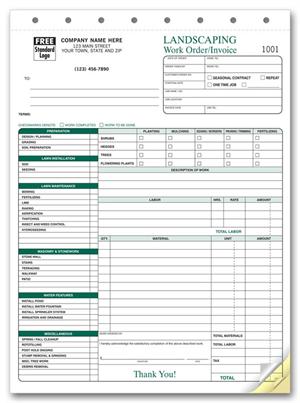 6570 Landscape Work Orders 8 1/2 x 11